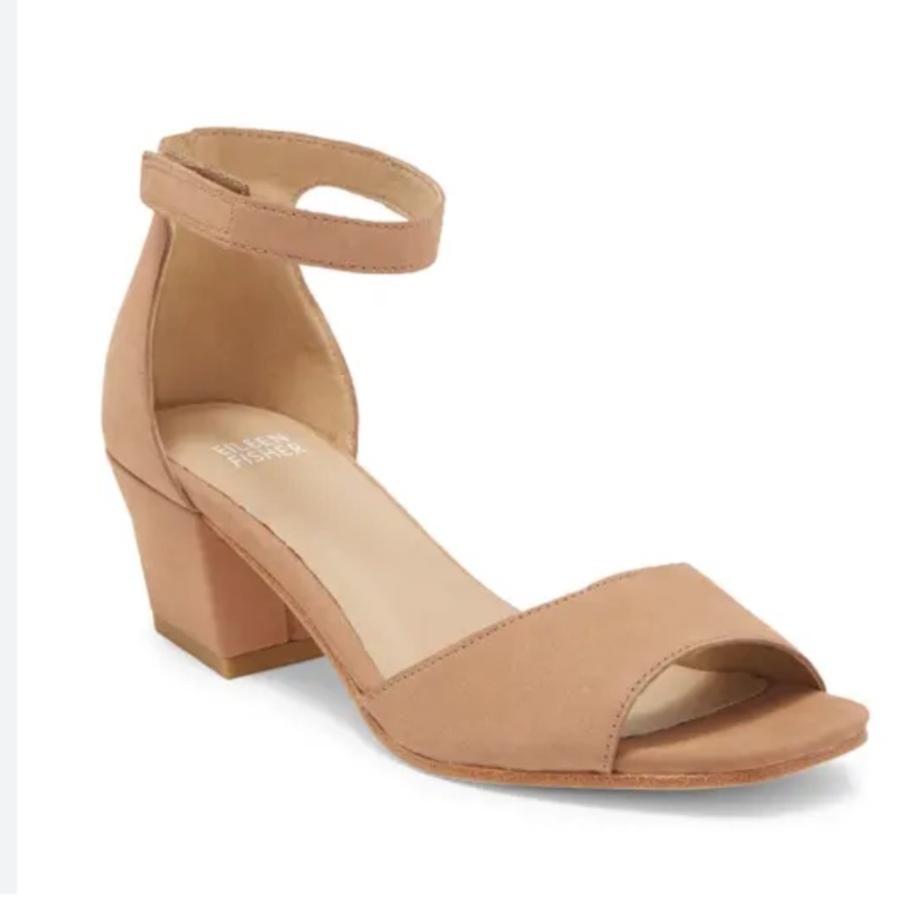 Eileen Fisher Viva Ankle Strap Sandal Heels